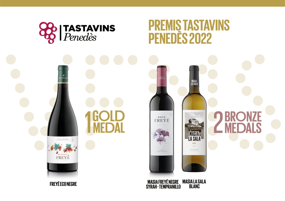The medals at the Tastavins 2022 DO Penedès Awards