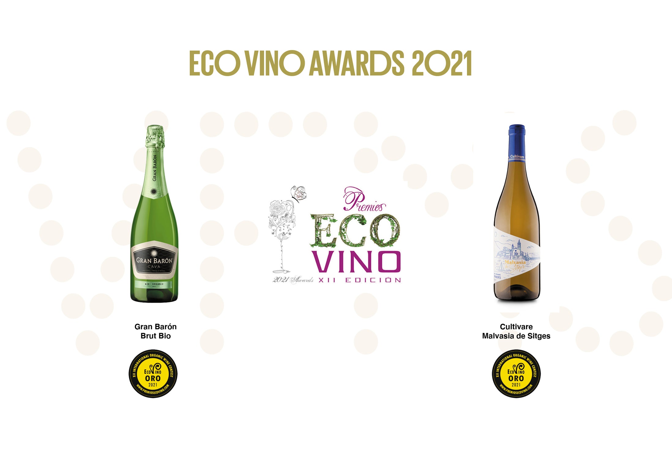 Dos medallas de oro en los Eco Vino Awards 2021
